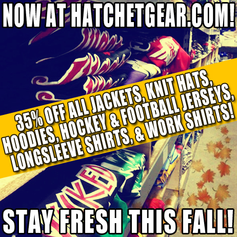 Hatchetgearfallsale