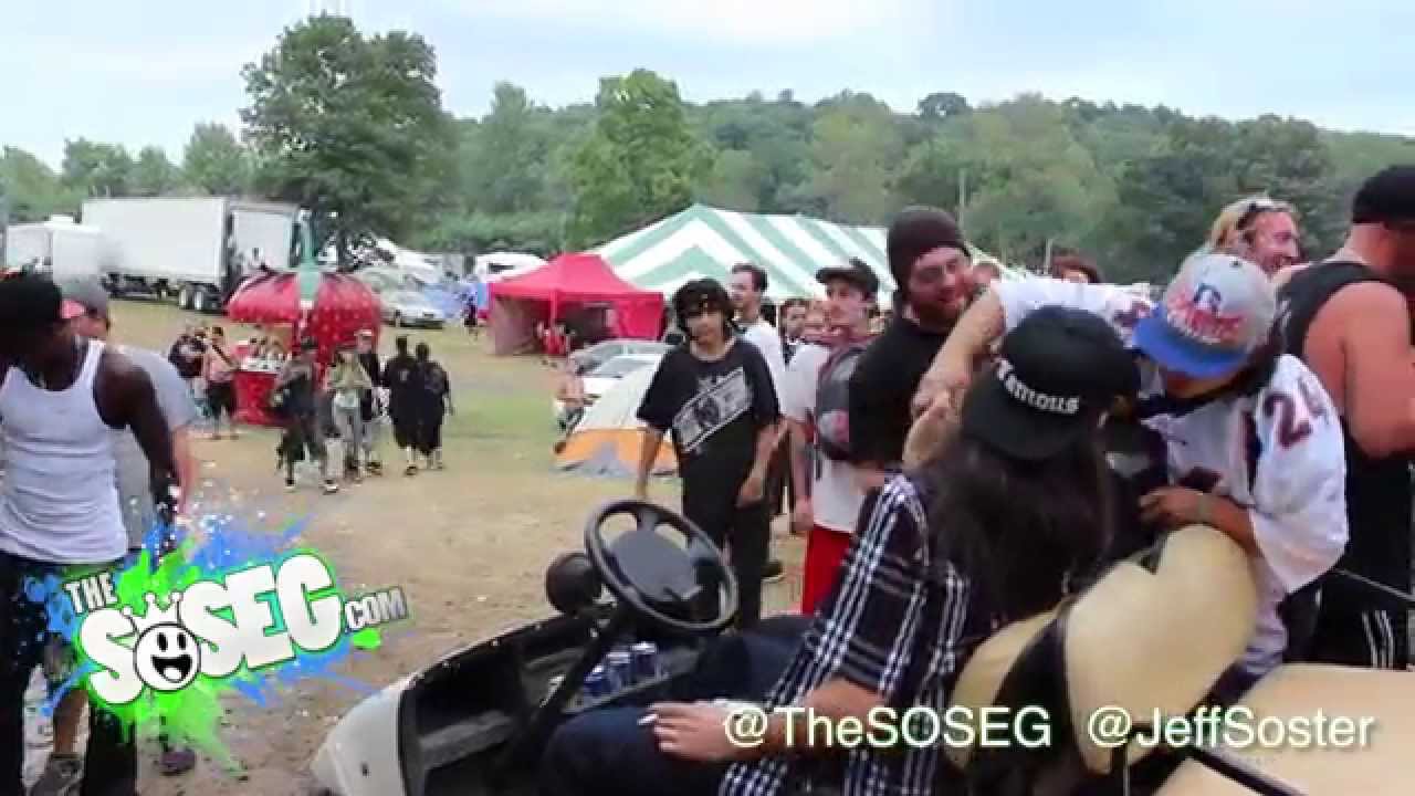 Hopsin & Jarren Benton Run Over Vendor with Golf Cart at Gathering