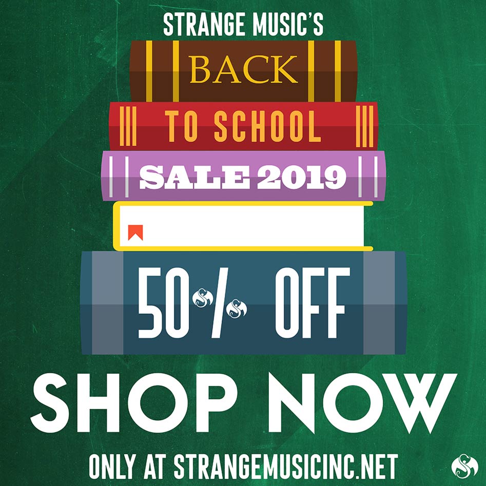 Strange Music Back To School Sale