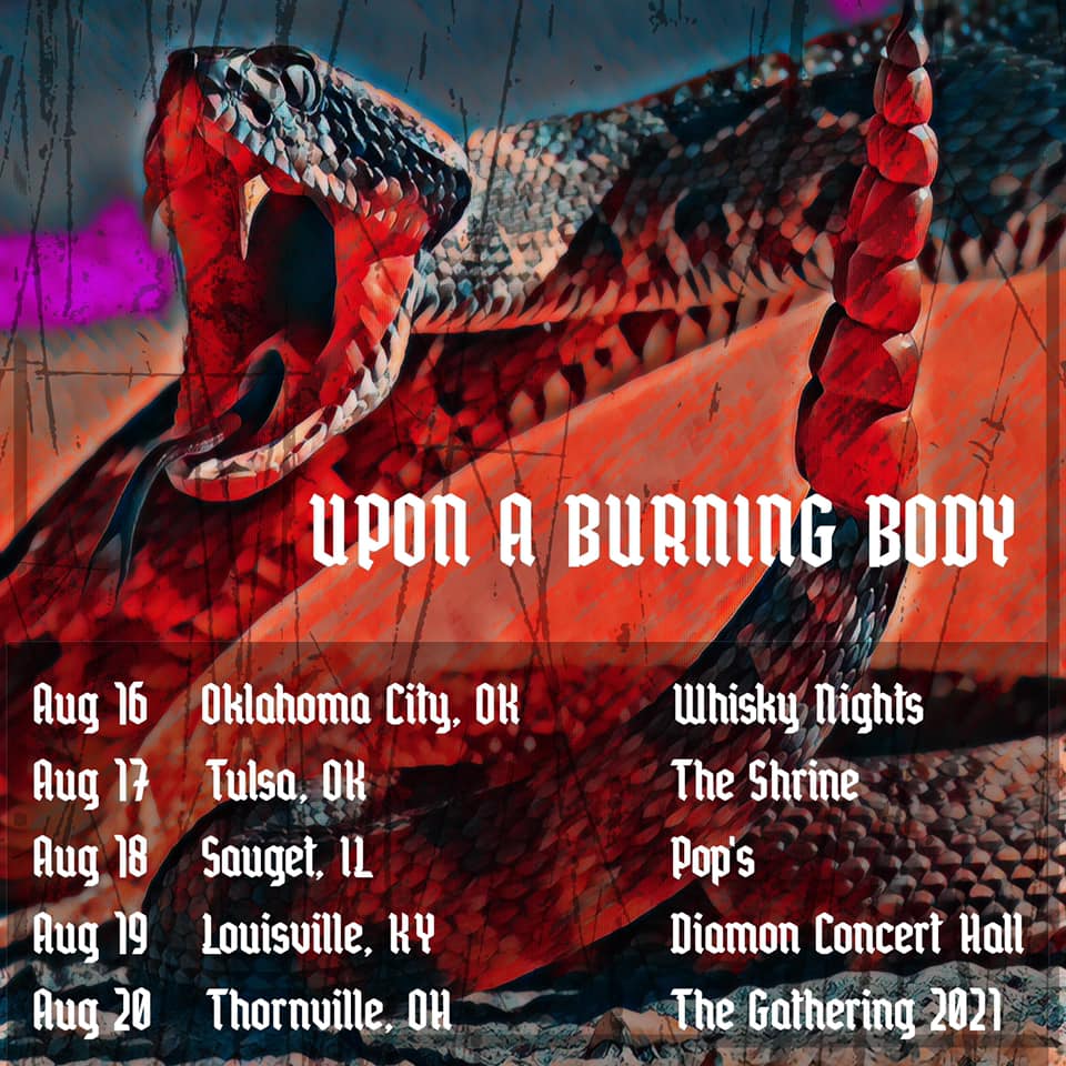 upon a burning body