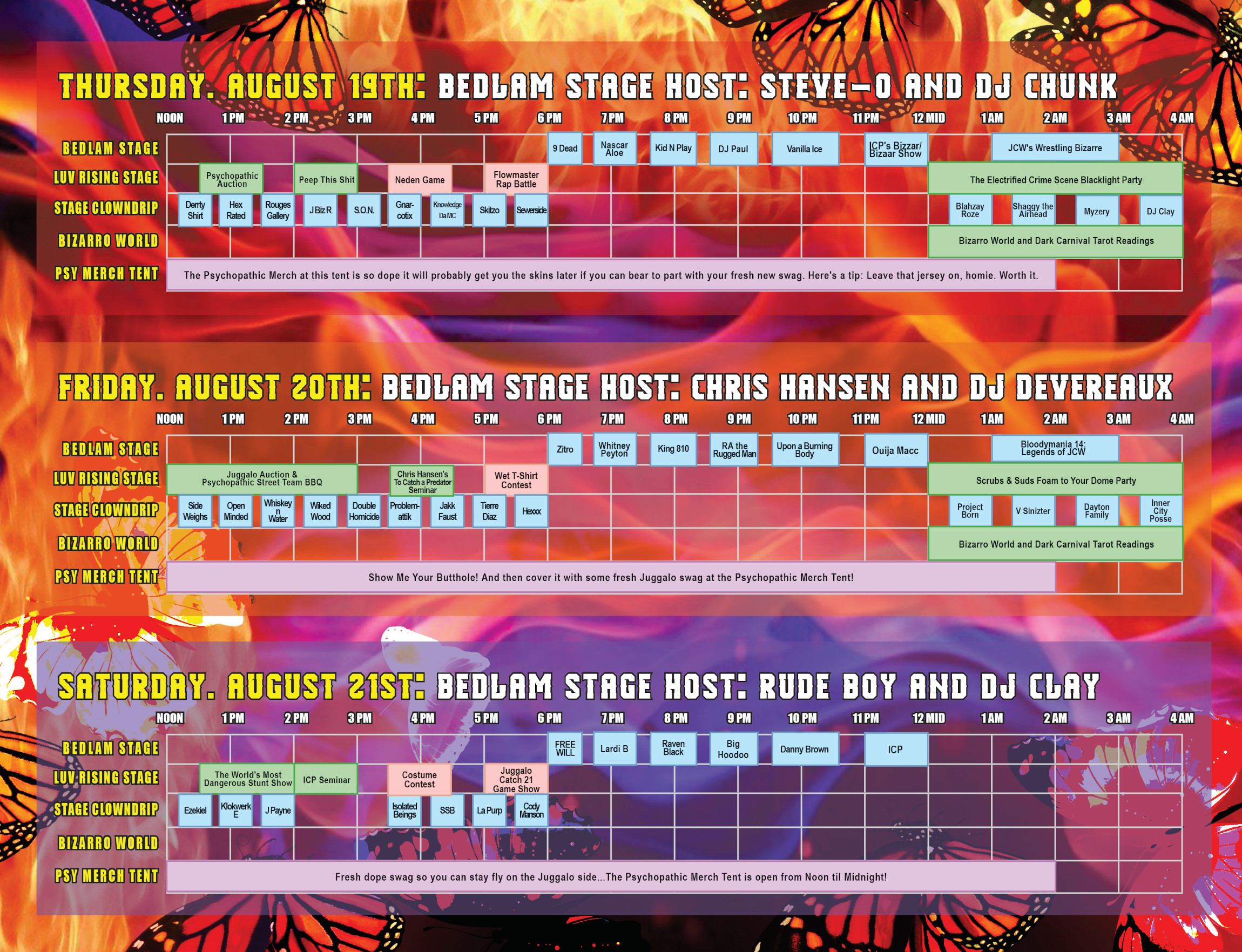 Gathering line up