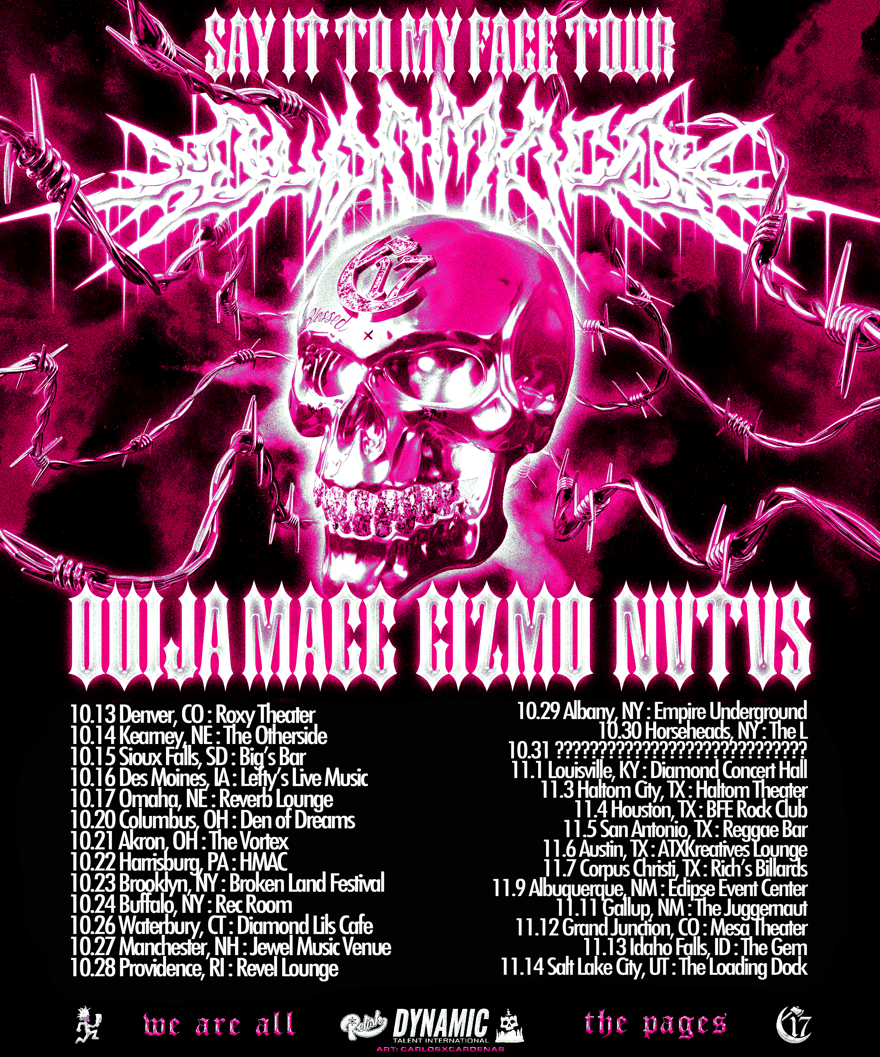SITMF Tour updated dates