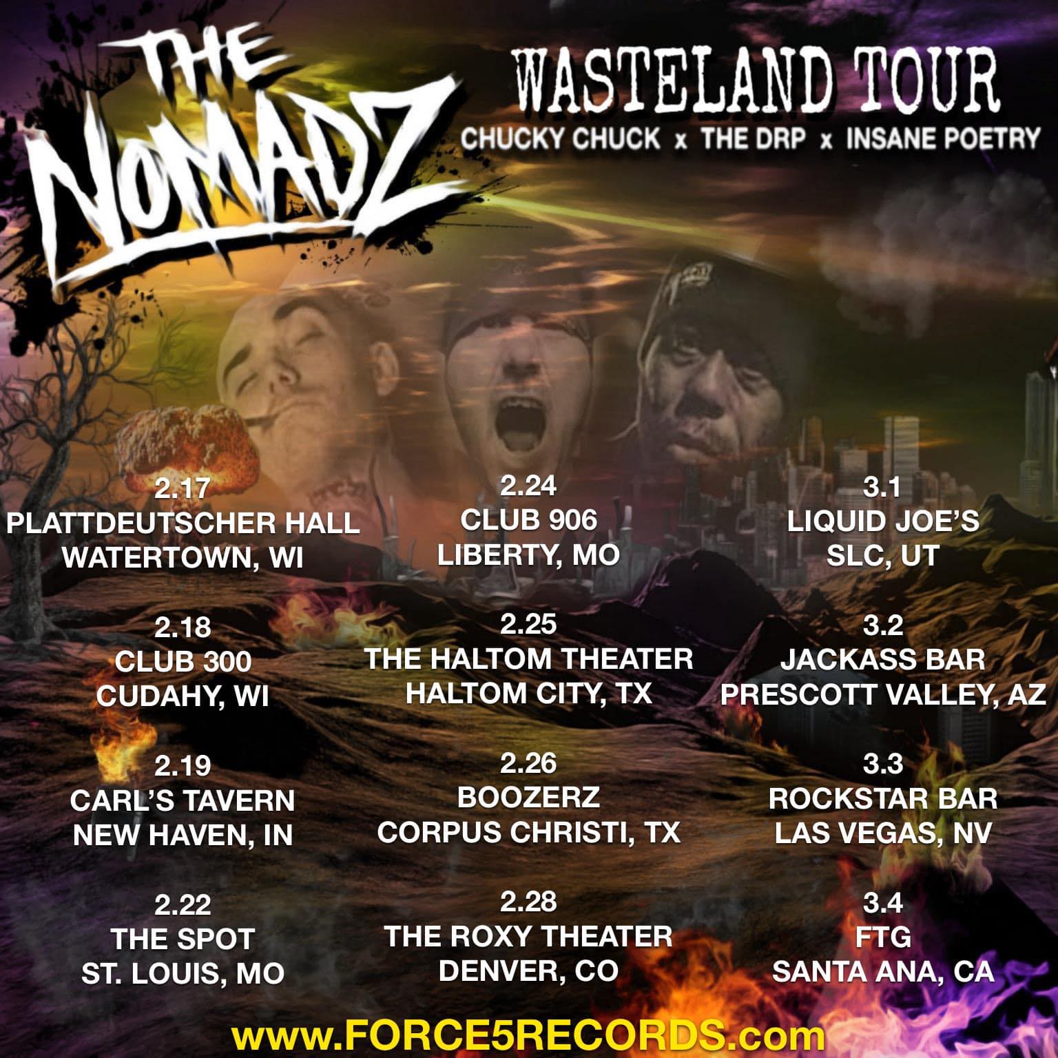 Wasteland Tour dates