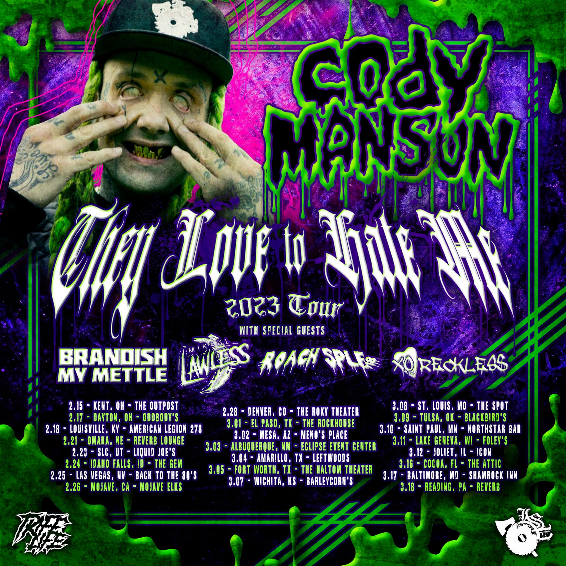 Cody Manson tour