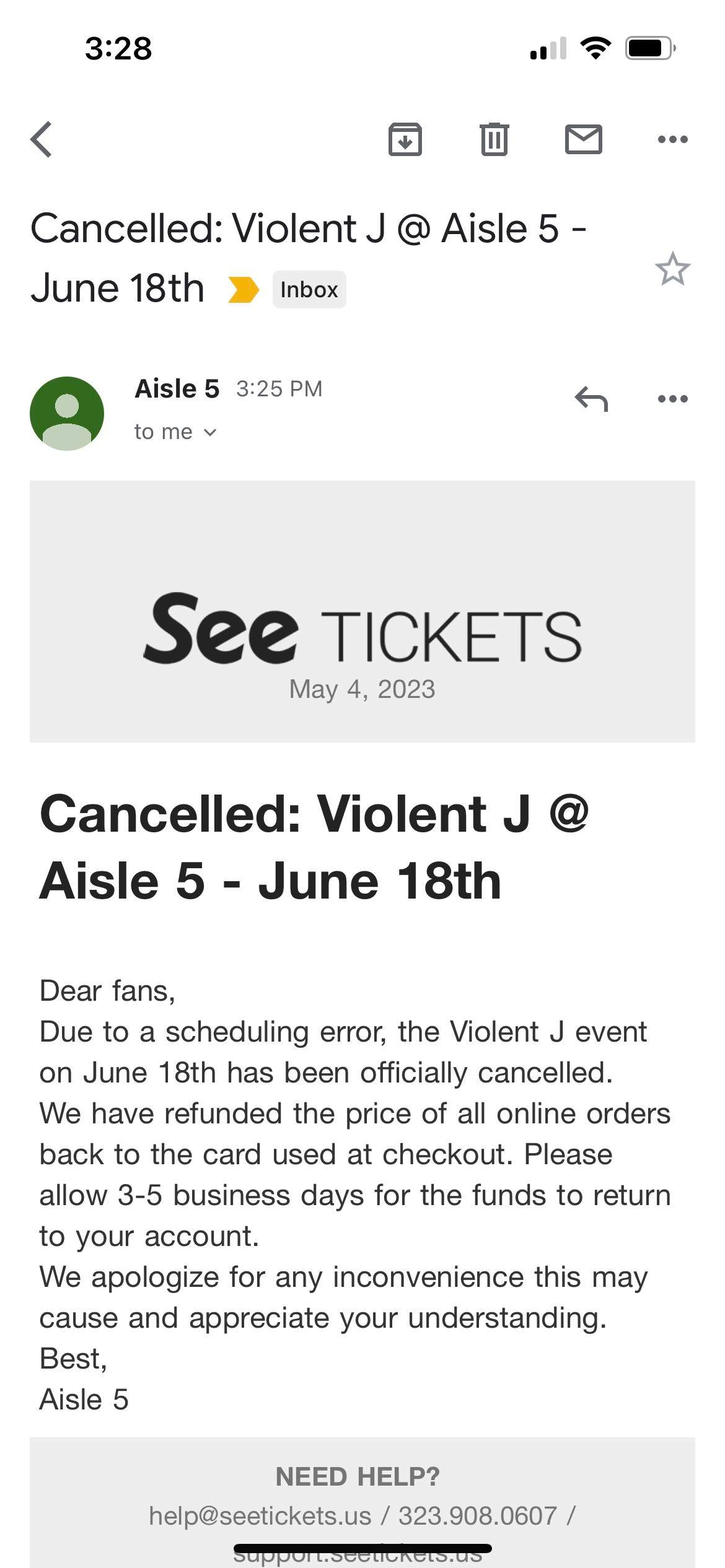 cancelled
