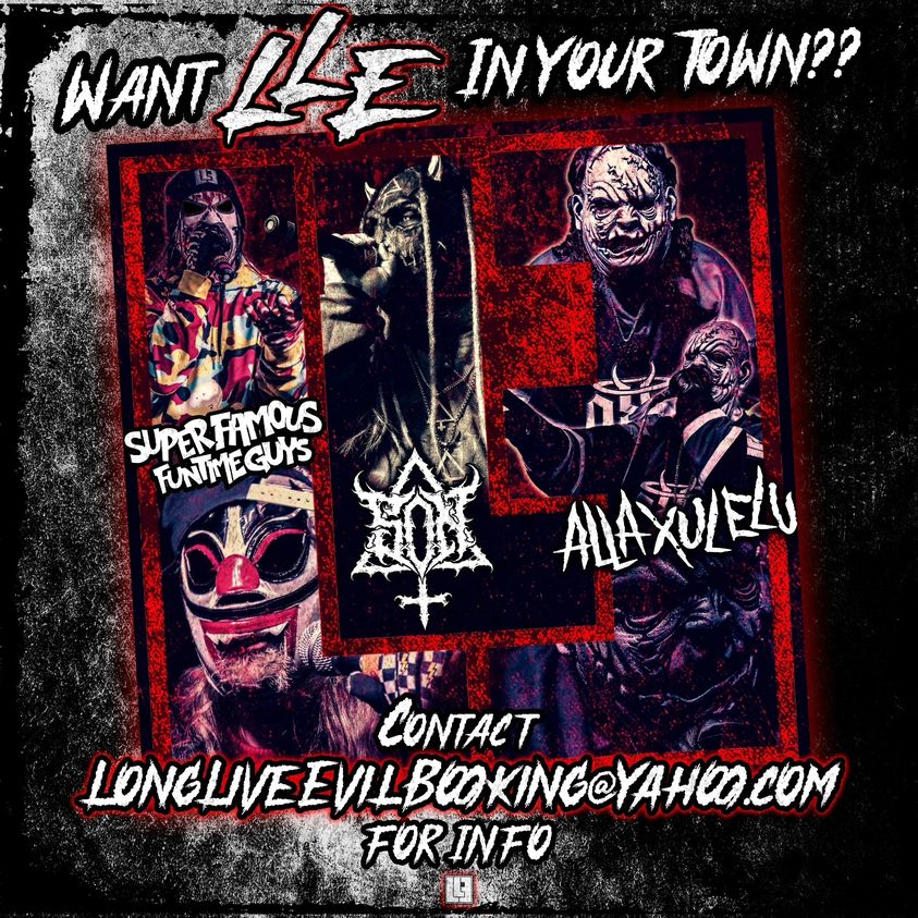Long Live Evil booking