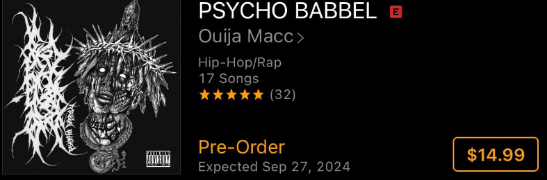 New OUiija Macc album