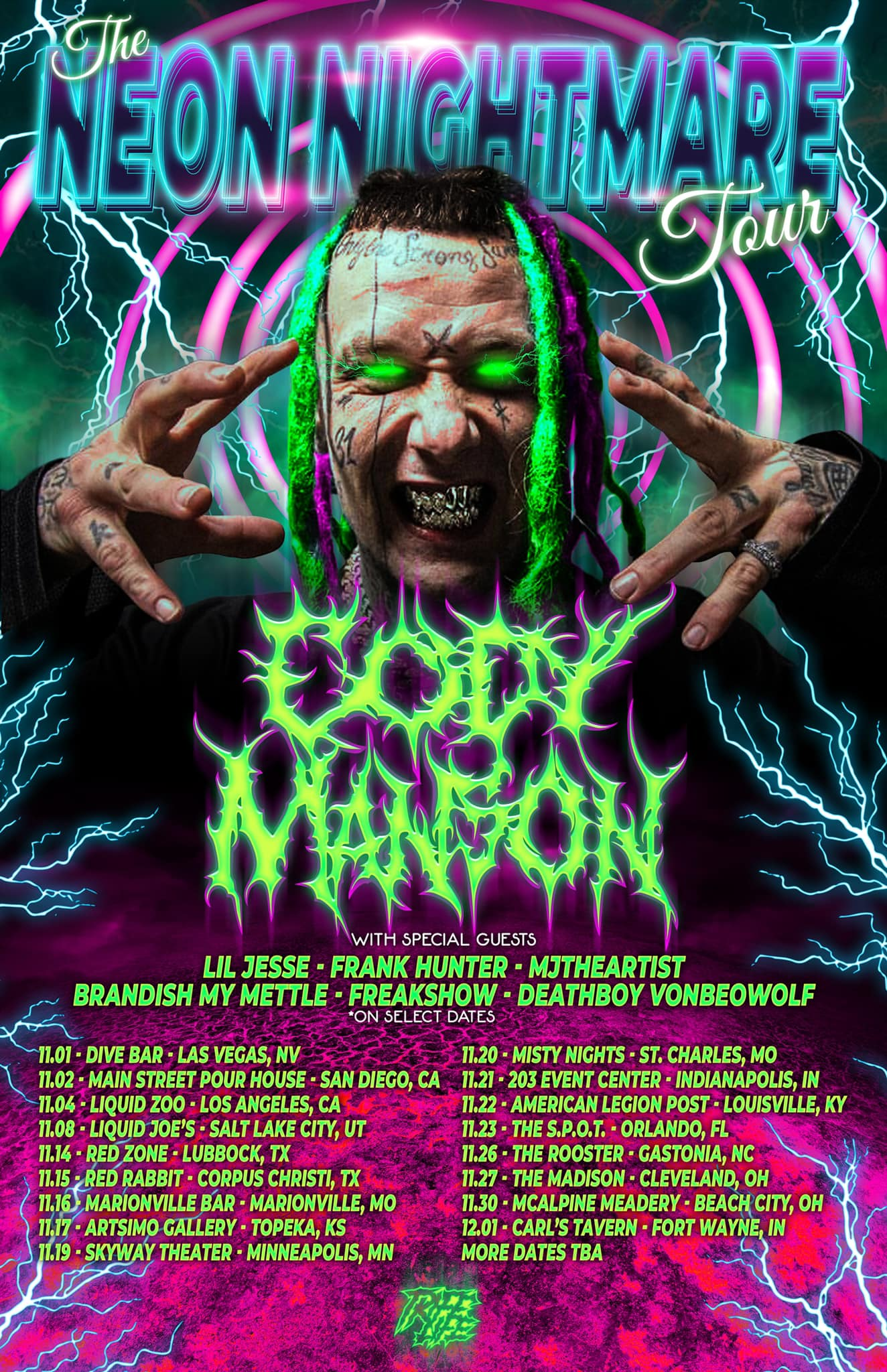 Cody Manson Tour