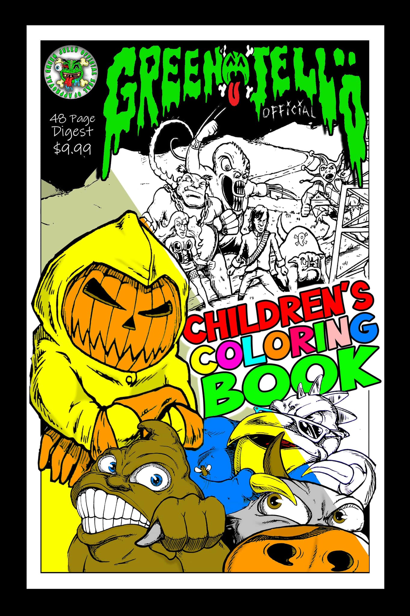 Green Jello coloroing book