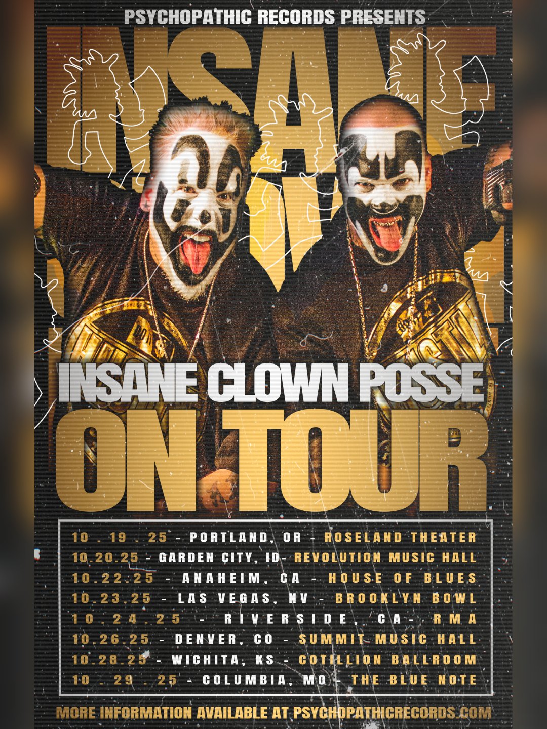 Insane Clown Posse October Tour Dates