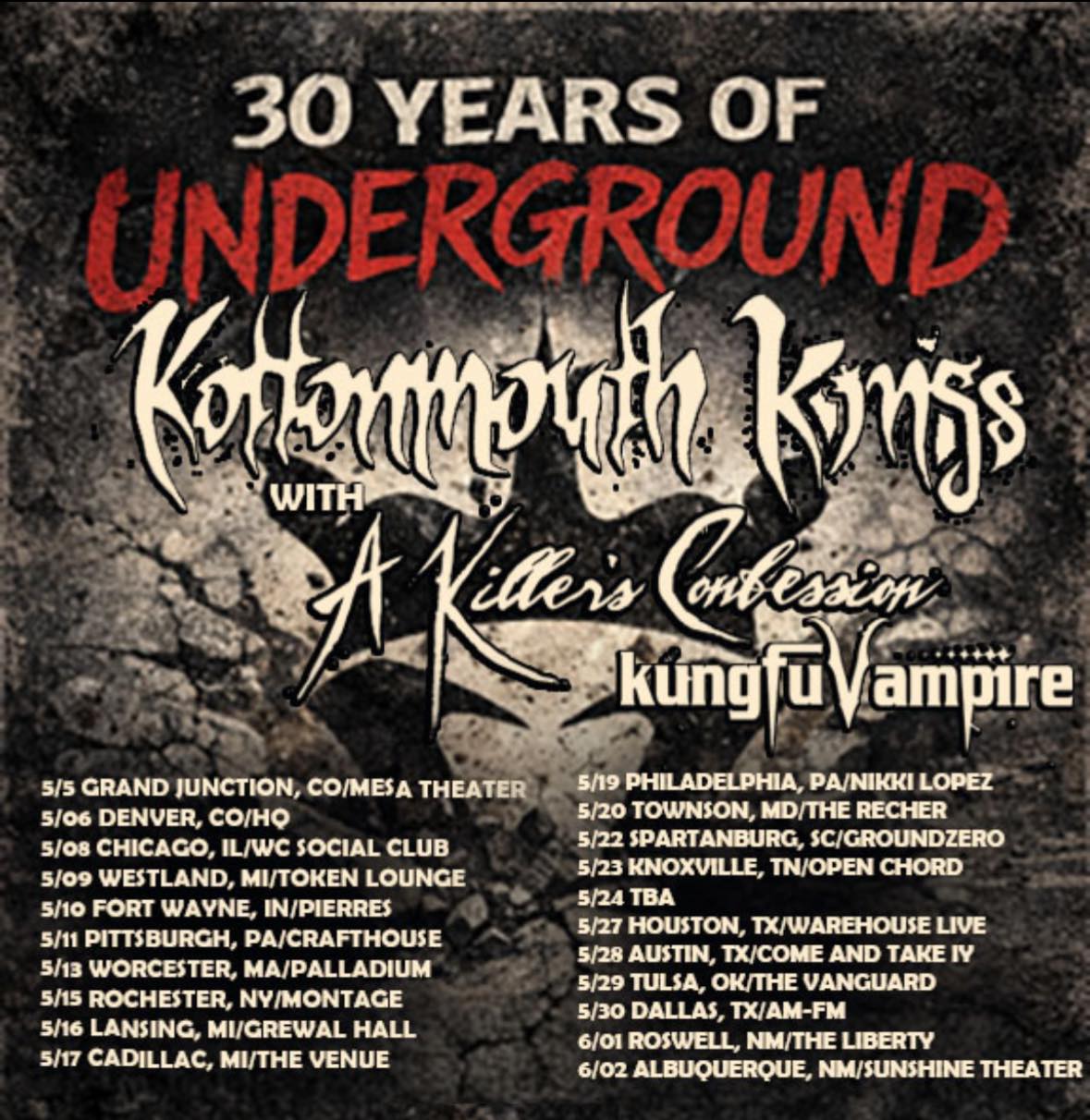 30yearsofundergroundtour